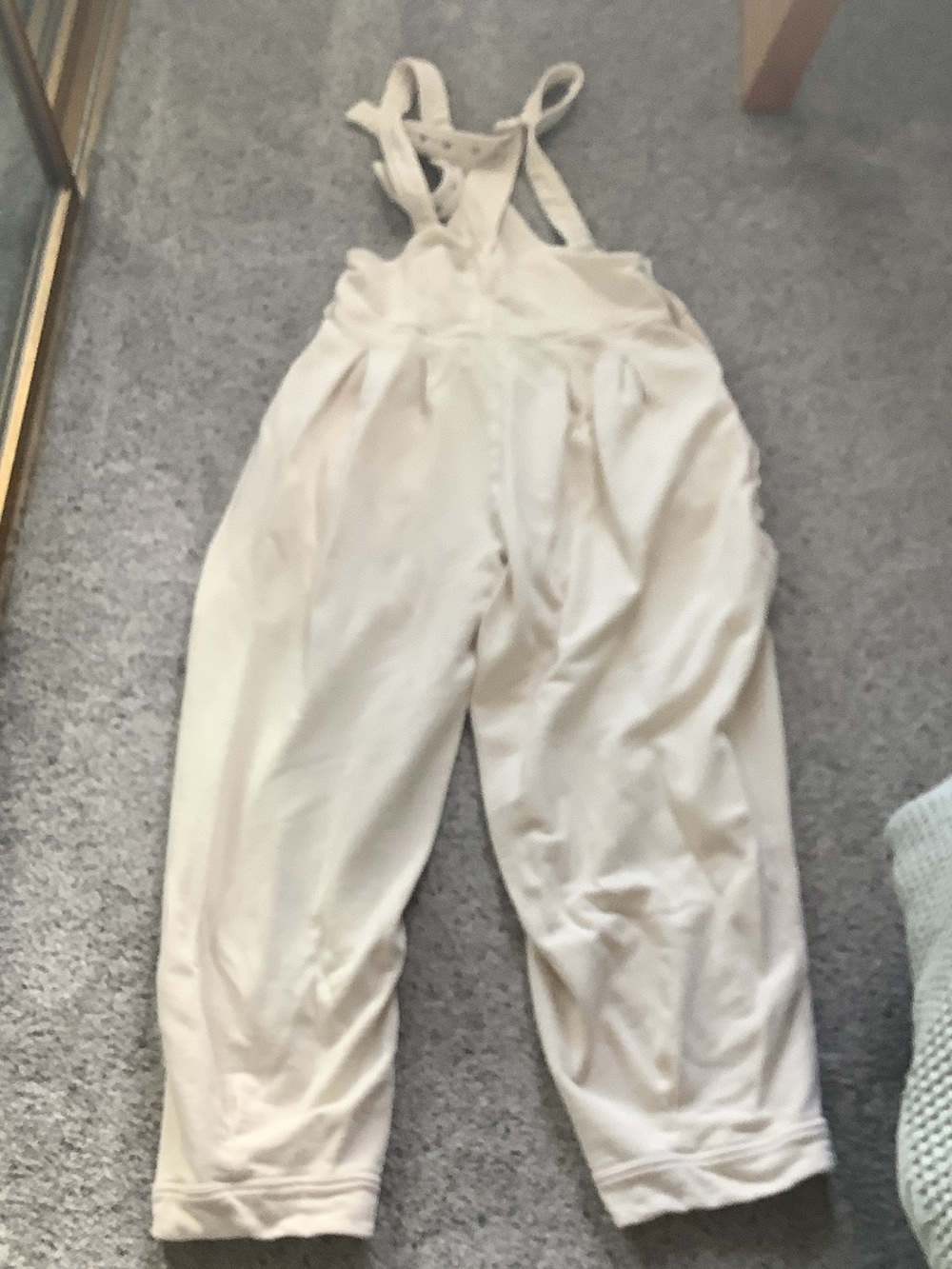 We The Free by Free People Felix Tapered Overalls Jumpsuit ~ Cream - Picture 12 of 12